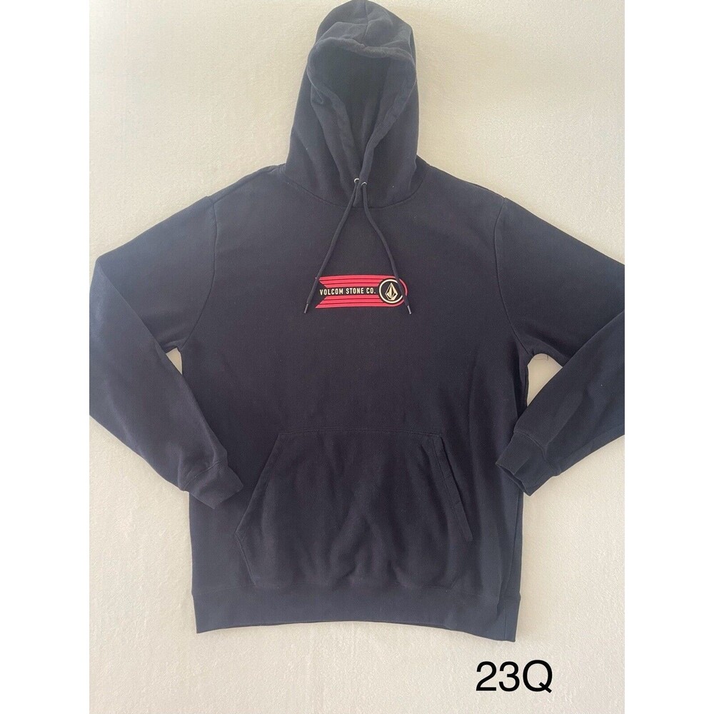 Volcom Iconic‎ Stone Pullover Long Sleeve Hoodie- Classic Black Size XL